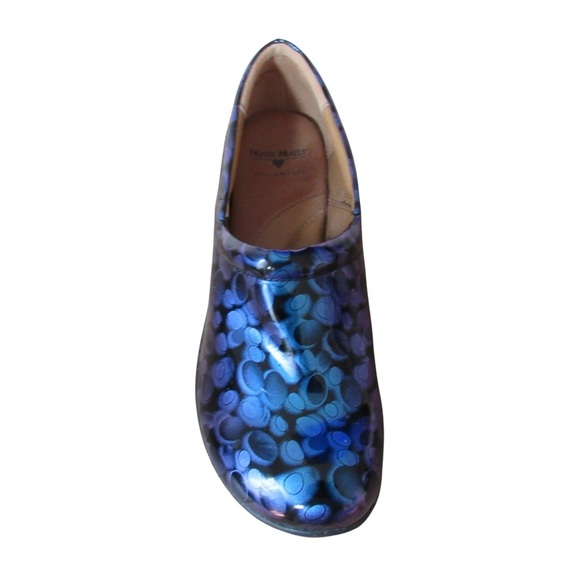 Nurse Mates Blue and Purple Mules - Picture 3 of 9